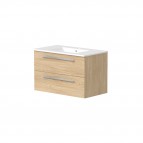 RB Vannas istabas skapītis ar izlietni SERENA 81 mm, Light oak