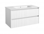 RB Vannas istabas skapītis ar izlietni URBAN 101.5 cm,White matt/White