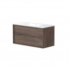 RB Vannas istabas skapītis ar izlietni VILA 101.5 cm, Brown oak