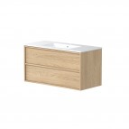 RB Vannas istabas skapītis ar izlietni VILA 101.5 cm, Light oak