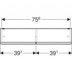 Geberit Selnova Square spoguļskapis 788x175 mm, h=850 mm, Balts 5