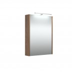 RB Vannas istabas spoguļskapītis ar LED 48.2 cm, Copper oak