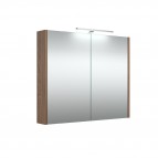 RB Vannas istabas spoguļskapītis ar LED 78.2 cm, Copper oak