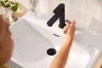 Rebris S izlietnes maisītājs 110 CoolStart, pop-up, Matt Black 3