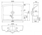 Rekord раковина 50x38 см 2