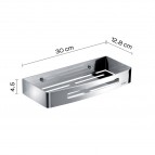 Gedy Nerva dušas plaukts 30 cm, Hroms 2