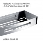 Gedy Nerva dušas plaukts 30 cm, Hroms 4