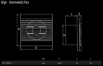 Styl150S Standard ventilators Ø 150 mm 4