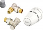 Radiatoru termostatiskā vārsta komplekts, Danfoss, leņķis, DN15