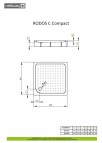 Rodos C Compact dušas paliktnis 80x80 cm 2