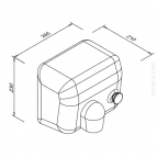 PONENTE сушилка для рук, 2300 W 3