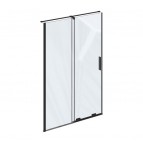 Roll RODP2 dušas durvis 140, Melns/Caurspīdīgs stikls 5