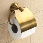 Romance tualetes papīra turētājs ar vāc., bronza