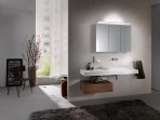 Royal L1 spoguļskapis 100x74x15 cm + LED apgaismojums 6