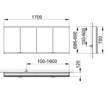 Royal Modular 2.0 spoguļskapis 170x70x12 cm + LED apgaismojums 9
