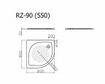 RZ-90 dušas paliktnis 4