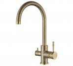 Sabiaduo Premium Decor virtuves maisītājs ar grozāmu snīpi, Old brass