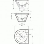 Умывальник из нержавеющей стали 42x41см SLUN 58 2