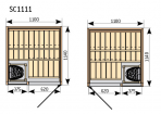 Sauna vannas istabai Harvia SC1111 Sirius Formula 2