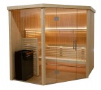 SAUNAS KABĪTE HARVIA VARIANT VIEW «CORNER LARGE» 2,0 x 2,0M, S2020CV