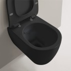 Scarabeo WC pods Moon Clean Flush ar SC vāku, 360x505 mm, melns matēts 9