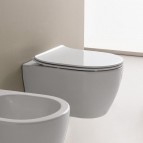 Scarabeo WC pods Moon Clean Flush ar SC vāku, 360x505 mm, balts