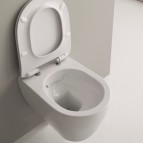 Scarabeo WC pods Moon Clean Flush ar SC vāku, 360x505 mm, balts 8