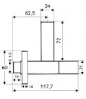 Schell stūra ventilis QUAD, 1/2