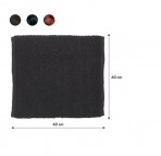 Sealskin DELHI vannas istabas paklājs, kokvilna,60x60 cm, tumši pelēks 4