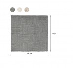 Sealskin REVERSE vannas istabas paklājs 60x60 cm, kokvilna, pelēks 4