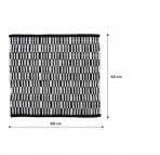 Sealskin BANDRA vannas istabas paklājs 60x60 cm, melns 2