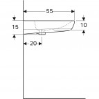 Selnova Comfort izlietne 65 cm 3