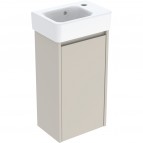 Selnova Square 36 cm izlietnes un skapīša komplekts, Sand Grey