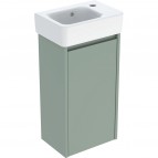 Selnova Square 36 cm izlietnes un skapīša komplekts, Sage Green