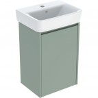 Selnova Square 45 cm izlietnes un skapīša komplekts, Sage Green