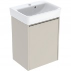 Selnova Square 50 cm izlietnes un skapīša komplekts, Sand Grey