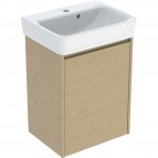 Selnova Square 50 cm izlietnes un skapīša komplekts, Oak