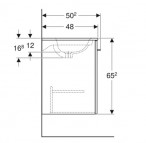 Selnova Square 60 cm izlietnes un skapīša komplekts, hickory 3