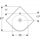 Selnova Compact stūra izlietne 69,5x61,5 cm 2