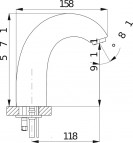 Sensor bezkontakta jaucējkrāns, 24v 2