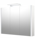 RB SERENA Vannas istabas spoguļskapītis, LED, 90 cm, balts