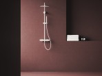 SG 091.10WH Termostata dušas kolonna, regulējama, ar komplektu, balts  4