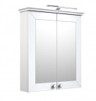RB SIESTA Vannas istabas spoguļskapītis ar apgaismojumu 64 cm, balts