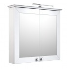 RB SIESTA Vannas istabas spoguļskapītis ar apgaismojumu 79 cm, balts 