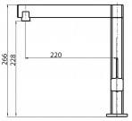 Regito virtuves maisitājs ar grozāmu snīpi, Hroms 2