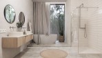 Silia brīvi stāvošs vannas un dušas maisītājs, Brushed Steel 5