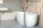 Silia brīvi stāvošs vannas un dušas maisītājs, Brushed Steel 4