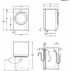 Veļas mašīna AEG LFR71844BE, 8kg, 1400apgr./min + Dāvanā Ariel 2
