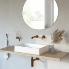 Silia izlietnes maisītājs no sienas 223 mm, Brushed Bronze 3