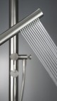 Silia Uz grīdas montējama dušas kolonna, Brushed Steel 4